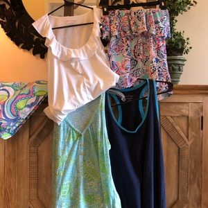 Lot of 4 Small Lilly Pulitzer Tops. 60.00 for ALL
